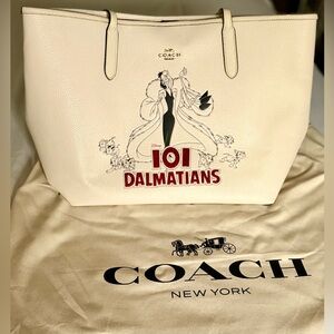 Coach White 101 Dalmatians Tote bag